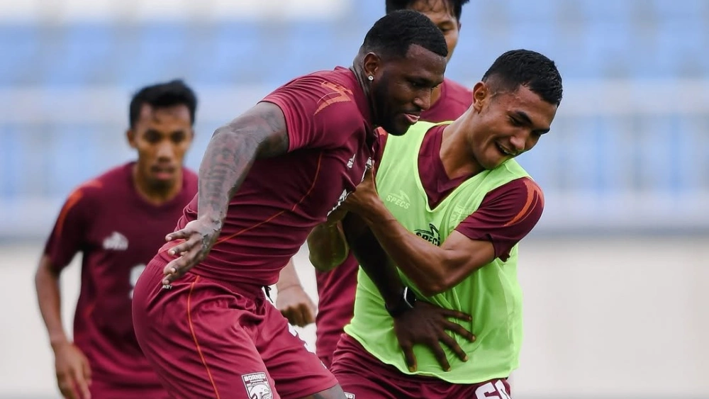Pemain Borneo Fc Latihan Di Pekan 10 Liga 2025. [Ig @Borneofc.id]